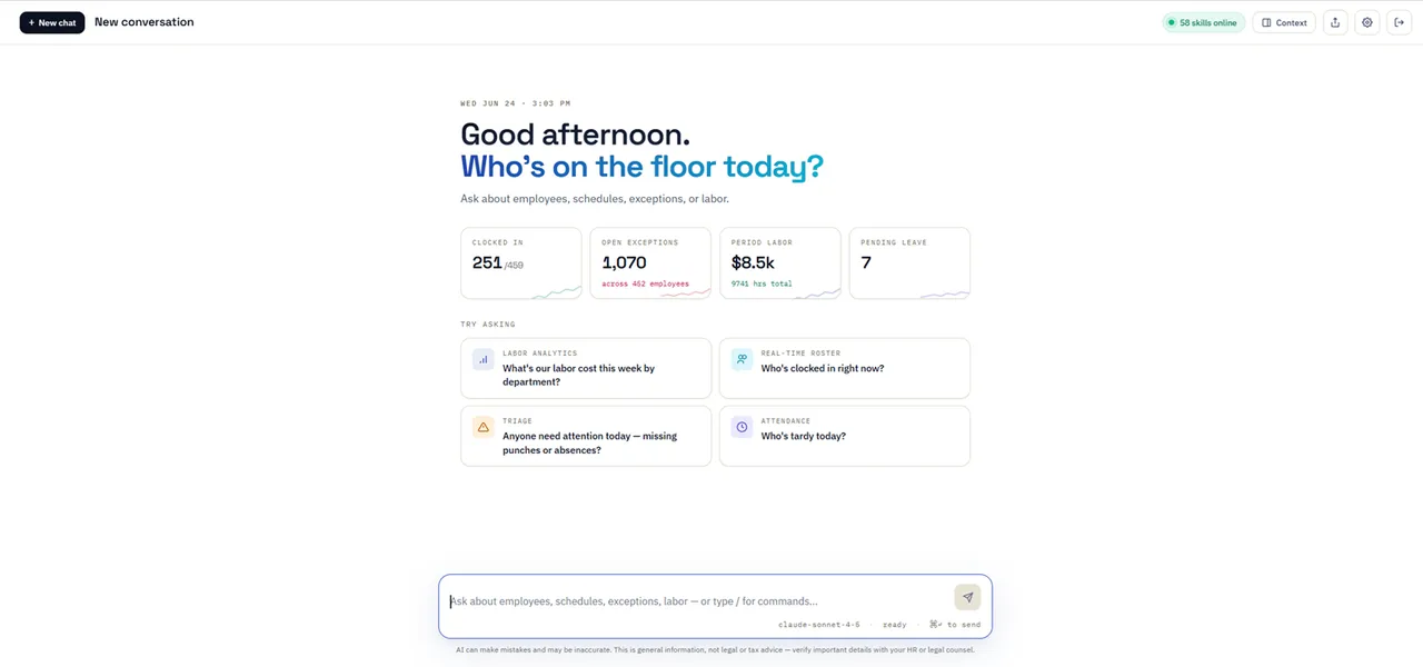 CTR/NY AI Chatbot connected to live workforce data